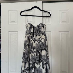 Molly Bracken Strapless Black and White Dress